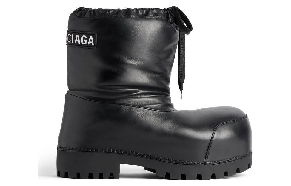 (W) Balenciaga Snow Boots 'Black Calfskin Round-Toe CMFT' 圖 2