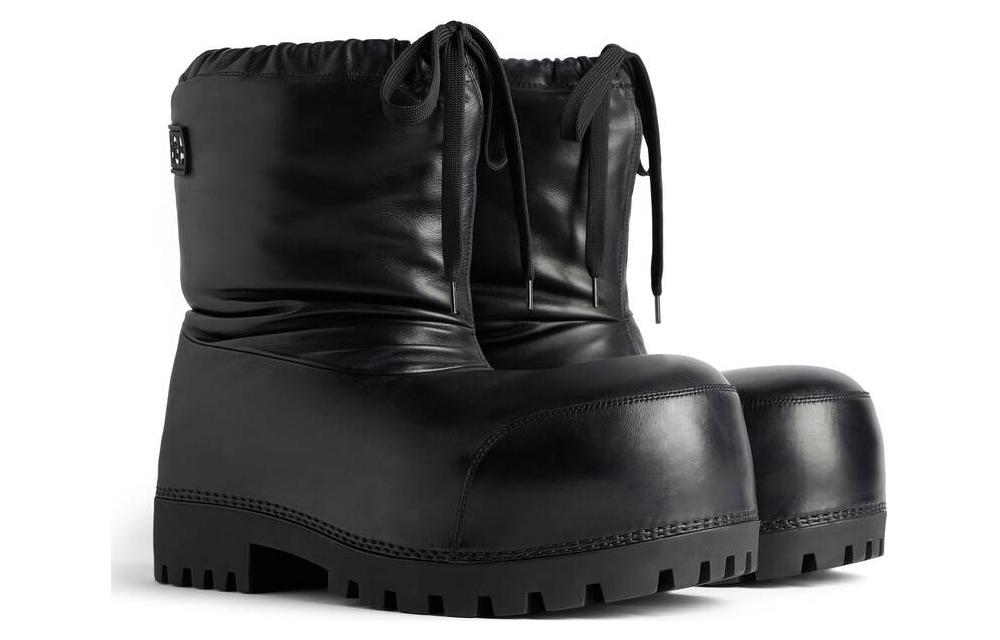 (W) Balenciaga Snow Boots 'Black Calfskin Round-Toe CMFT' 圖 3