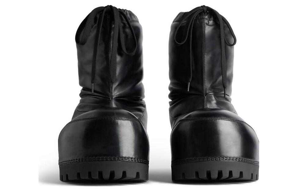 (W) Balenciaga Snow Boots 'Black Calfskin Round-Toe CMFT' 圖 4