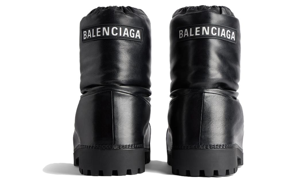 (W) Balenciaga Snow Boots 'Black Calfskin Round-Toe CMFT' 圖 5