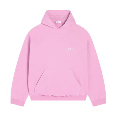 (Women) Balenciaga Spa Logo Pink Hoodie Long Sleeve Sweatshirt. 675003TLV975700