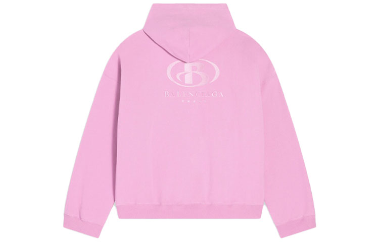 (Women) Balenciaga Spa Logo Pink Hoodie Long Sleeve Sweatshirt. 675003TLV975700 圖 3