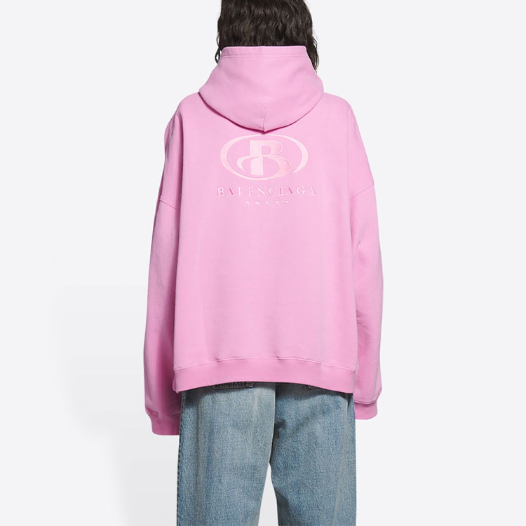 (Women) Balenciaga Spa Logo Pink Hoodie Long Sleeve Sweatshirt. 675003TLV975700 圖 6