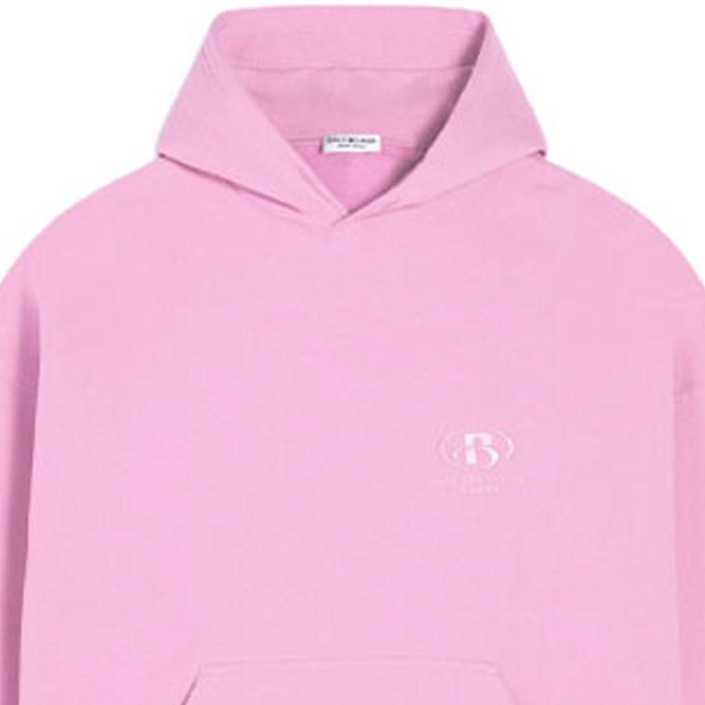 (Women) Balenciaga Spa Logo Pink Hoodie Long Sleeve Sweatshirt. 675003TLV975700 圖 8
