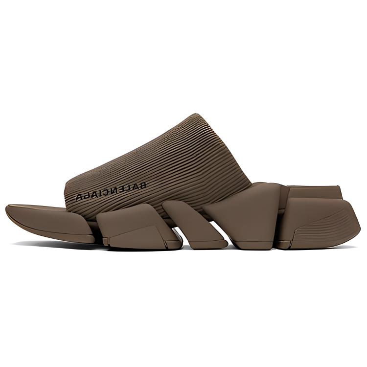 (W) Balenciaga Speed 2.0 'Grey Brown Slip-On'