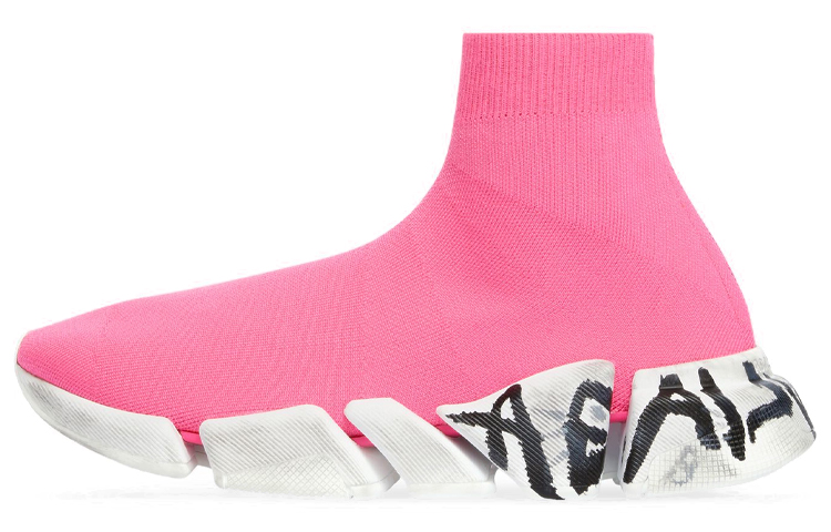 (Women) Balenciaga Speed 2.0 'Pink Graffiti' 617196W2DD55091