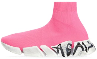 (Women) Balenciaga Speed 2.0 'Pink Graffiti' 617196W2DD55091 (Women) Balenciaga Speed 2.0 'Pink Graffiti' 617196W2DD55091