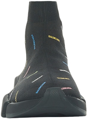 (Women) Balenciaga Speed 2.0 AllOver Logo Recycled Knit Black Multicolor 617196W2DF01088 Lookbook (Women) Balenciaga Speed 2.0 AllOver Logo Recycled Knit Black Multicolor 617196W2DF01088