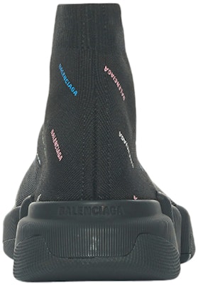 (Women) Balenciaga Speed 2.0 AllOver Logo Recycled Knit Black Multicolor 617196W2DF01088 Shop (Women) Balenciaga Speed 2.0 AllOver Logo Recycled Knit Black Multicolor 617196W2DF01088