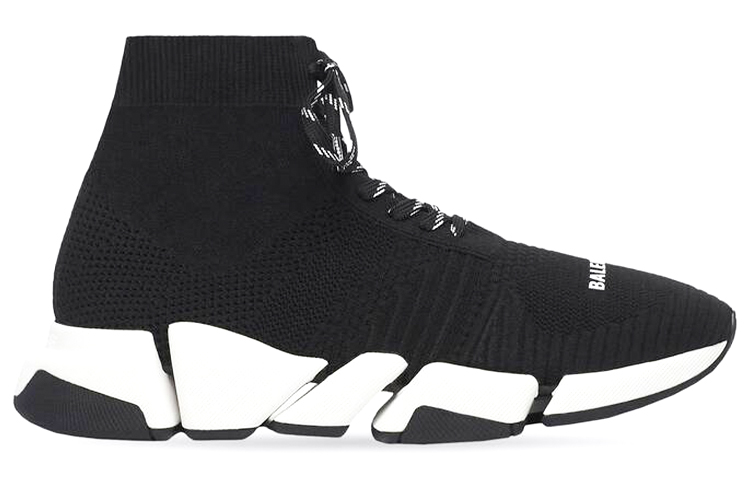 Order (W) 발렌시아가 스피드 2.0 레이스업 블랙 화이트 (SS21) 617214W2DB21015