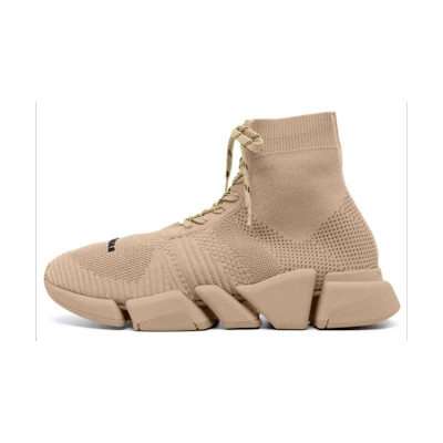 (W) Balenciaga Speed 2.0 Lace Up Sneaker 'Beige'