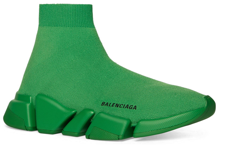 (W) Balenciaga Speed 2.0 Monochrome Recycled Knit Green 圖 2