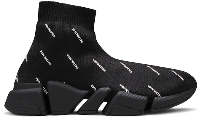 (W) バレンシアガ スピード2.0 ロゴ総柄 ブラック 617196W2DBO1090 Buy (W) バレンシアガ スピード2.0 ロゴ総柄 ブラック 617196W2DBO1090