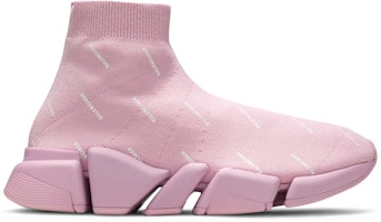 (Women) Balenciaga Speed 2.0 Sneaker 'Allover Logo - Soft Pink' 617196W2DBO5601 (Women) Balenciaga Speed 2.0 Sneaker 'Allover Logo - Soft Pink' 617196W2DBO5601