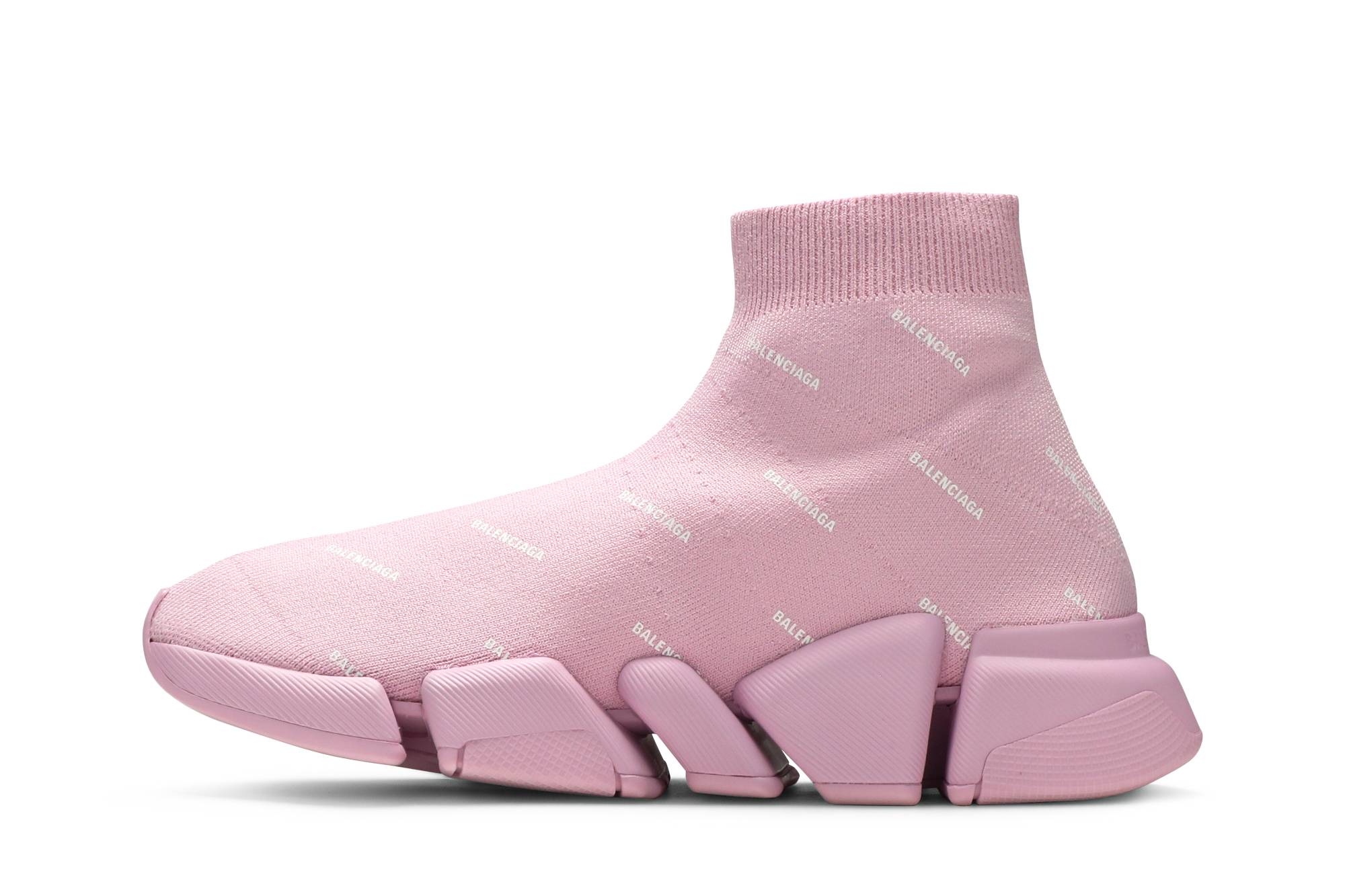 Lookbook (W) Balenciaga Speed 2.0 Zapatillas 'Logo Completo - Rosa Suave' 617196W2DBO5601