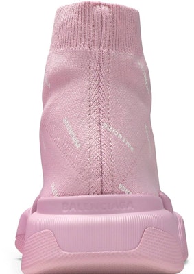 (W) Balenciaga Speed 2.0 Sepatu 'Logo Keseluruhan - Soft Pink' 617196W2DBO5601 Sizing (W) Balenciaga Speed 2.0 Sepatu 'Logo Keseluruhan - Soft Pink' 617196W2DBO5601