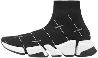 (Women) Balenciaga Speed 2.0 Sneaker 'Black Logo Licence Printed' 645420W2DBT1090 (Women) Balenciaga Speed 2.0 Sneaker 'Black Logo Licence Printed' 645420W2DBT1090