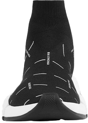 (W) Balenciaga Speed 2.0 Sneaker 'Logo Hitam Cetakan Lesen' 645420W2DBT1090 Lookbook (W) Balenciaga Speed 2.0 Sneaker 'Logo Hitam Cetakan Lesen' 645420W2DBT1090
