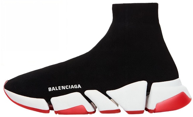 (W) Balenciaga Speed 2.0 Sneaker 'Hitam Putih Merah' 654045W2DI21096 Buy (W) Balenciaga Speed 2.0 Sneaker 'Hitam Putih Merah' 654045W2DI21096