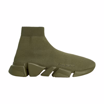 (W) Balenciaga Speed 2.0 Sneaker 'Dark Khaki'