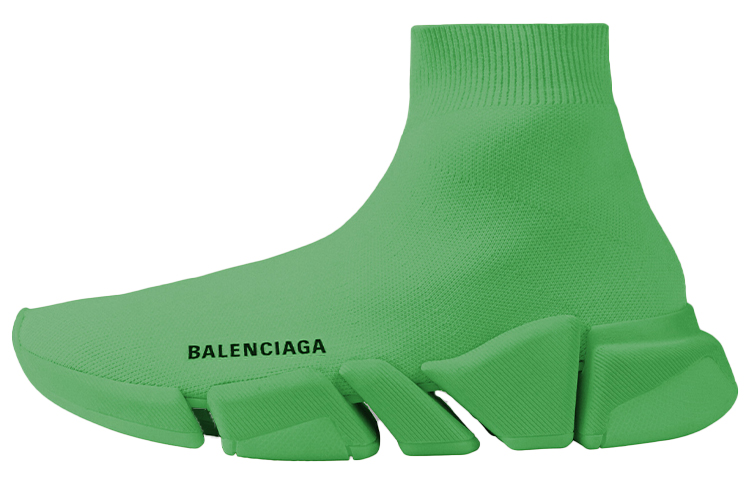 (W) Balenciaga Speed 2.0 Sneaker 'Fluo Green'