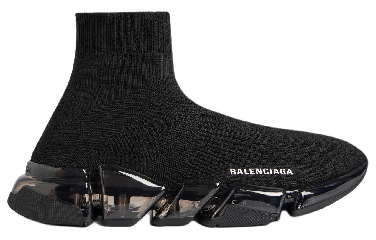 Order 巴黎世家 Speed 2.0 氣質百搭 中幫 生活休閒鞋 女款 黑色