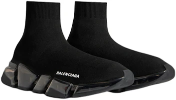 Lookbook (W) Balenciaga Speed 2.0 Sepatu Sneakers 'Full Clear Sole - Hitam' 617196W2DC41000