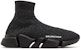 (W) Balenciaga Speed 2.0 Kasut 'Shiny Black' 636833W2AF31000