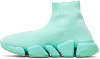 Lookbook (W) Balenciaga Speed 2.0 Zapatillas 'Suela Transparente - Verde' 654045-W2DI4-3412