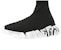 (W) Balenciaga Speed 2.0 Sneaker 'Worn-Out Graffiti - Hitam Putih' 617196W2DD41091