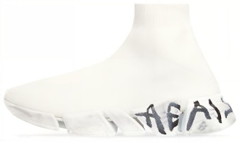 (Women) Balenciaga Speed 2.0 Sneaker 'Worn-Out Graffiti - Eggshell' 617196-W2DD4-2091 (Women) Balenciaga Speed 2.0 Sneaker 'Worn-Out Graffiti - Eggshell' 617196-W2DD4-2091