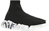 Order (W) Balenciaga Speed 2.0 Sneaker 'Worn-Out Graffiti - Hitam Putih' 617196W2DD41091