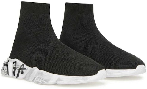 Balenciaga 巴黎世家 Speed 2.0 塗鴉運動鞋 女款 黑色 老款 Lookbook Balenciaga 巴黎世家 Speed 2.0 塗鴉運動鞋 女款 黑色 老款