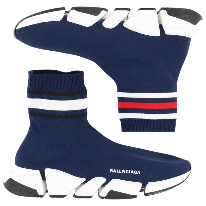 Purchase (W) Balenciaga Speed 2.0 Trainer ''Gestreept - Marineblauw'' 674608-W2F60-4199