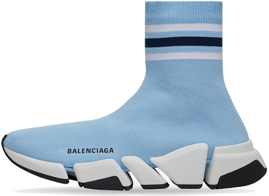 (W) Balenciaga Speed 2.0 Trainer 'Striped - Biru Muda' 674608-W2F60-4119 Buy (W) Balenciaga Speed 2.0 Trainer 'Striped - Biru Muda' 674608-W2F60-4119
