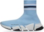 Buy (W) Balenciaga Speed 2.0 Trainer 'Garis - Biru Muda' 674608-W2F60-4119