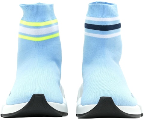 (W) 巴黎世家Speed 2.0运动鞋 '条纹-浅蓝' 674608-W2F60-4119 Lookbook (W) 巴黎世家Speed 2.0运动鞋 '条纹-浅蓝' 674608-W2F60-4119