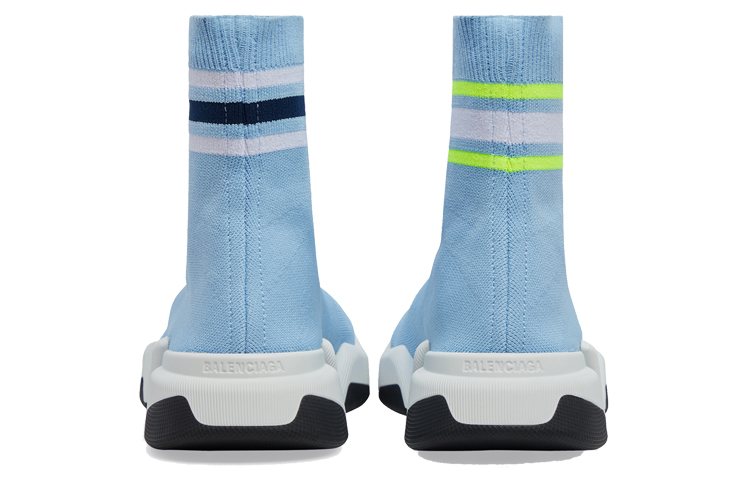 Shop Balenciaga 巴黎世家 Speed 2.0 編織布料 時尚運動休閒鞋 女款 藍色