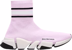 (Women) Balenciaga Speed 2.0 Trainer 'Stripped - Purple' 674608-W2F60-5691 (Women) Balenciaga Speed 2.0 Trainer 'Stripped - Purple' 674608-W2F60-5691