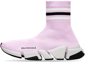 (Women) Balenciaga Speed 2.0 Trainer 'Stripped - Purple' 674608W2F605691 (Women) Balenciaga Speed 2.0 Trainer 'Stripped - Purple' 674608W2F605691