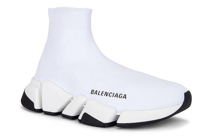 (W) Balenciaga Speed 2 'White High-Top Knit' 圖 3