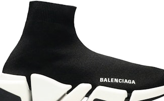 Balenciaga 女士 Speed 2 編織運動鞋 '黑白色' 617196 W1702 1015 Order Balenciaga 女士 Speed 2 編織運動鞋 '黑白色' 617196 W1702 1015