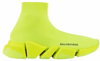 (Women) Balenciaga Speed 2 Trainer Knit 'Fluo Yellow' 617196W17267204 (Women) Balenciaga Speed 2 Trainer Knit 'Fluo Yellow' 617196W17267204