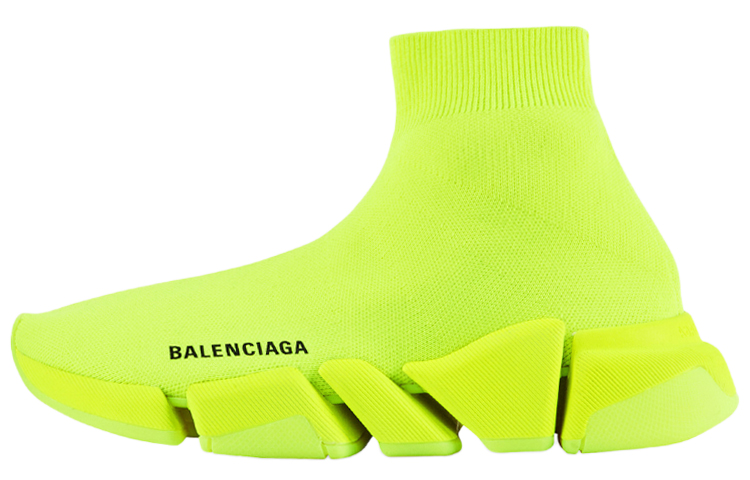(Women) Balenciaga Speed 2 Trainer Knit 'Fluo Yellow' 617196W17267204