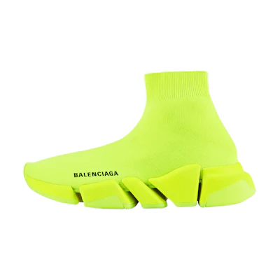 (W) Balenciaga Speed 2 Trainer Knit 'Fluo Yellow'