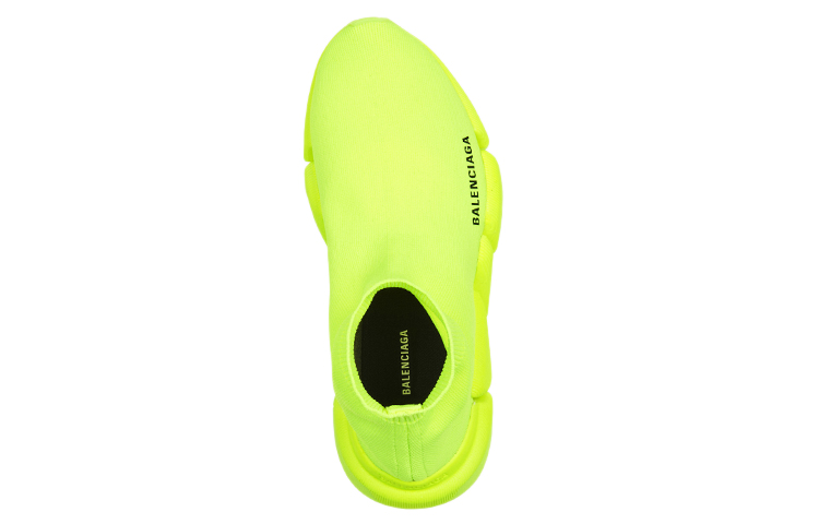 Shop (Women) Balenciaga Speed 2 Trainer Knit 'Fluo Yellow' 617196W17267204