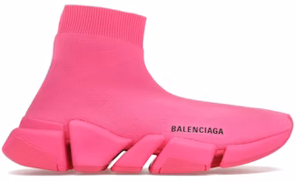 (Women) Balenciaga Speed 2 Trainer Knit 'Neon Pink' 617196W17265800 (Women) Balenciaga Speed 2 Trainer Knit 'Neon Pink' 617196W17265800
