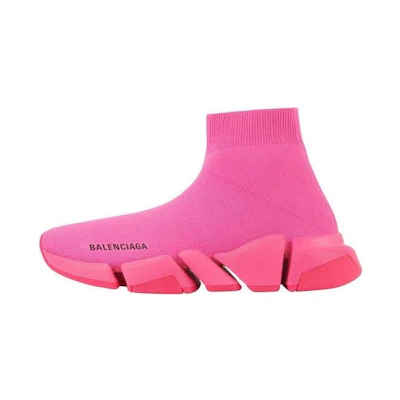 (W) Balenciaga Speed 2 Trainer Knit 'Neon Pink'