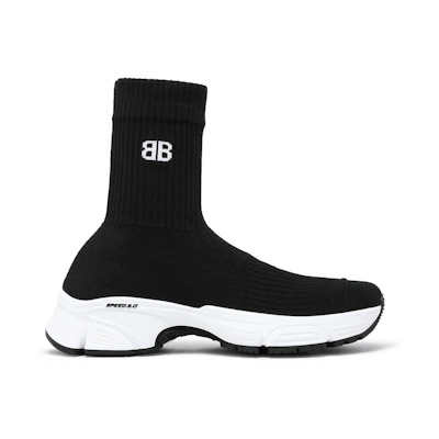 (W) Balenciaga Speed 3.0 Sneaker 'Black White'