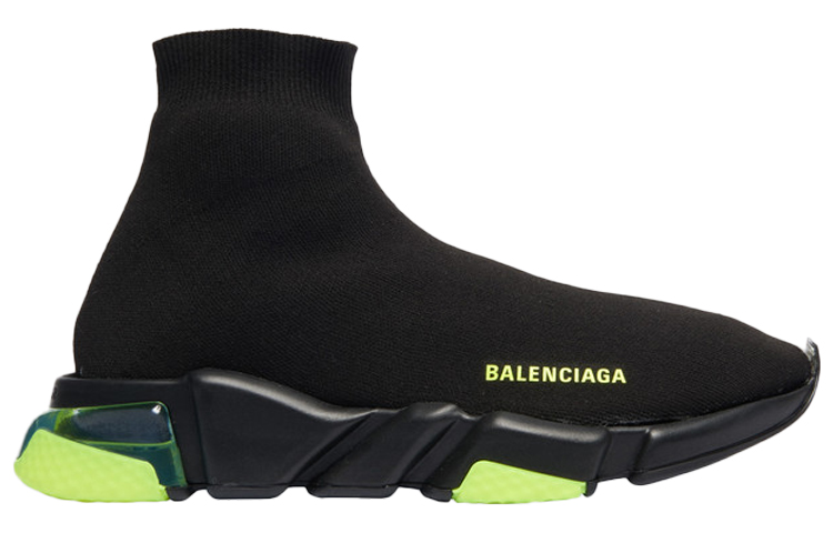 Order (W) 발렌시아가 스피드 클리어솔 트레이너 '블랙 옐로우' 607543W05GJ1048